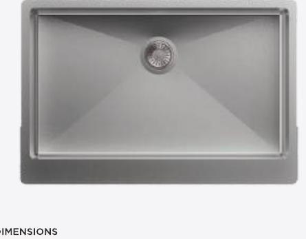 Carysil Apron Series Strait stainless steel kitchen sink
