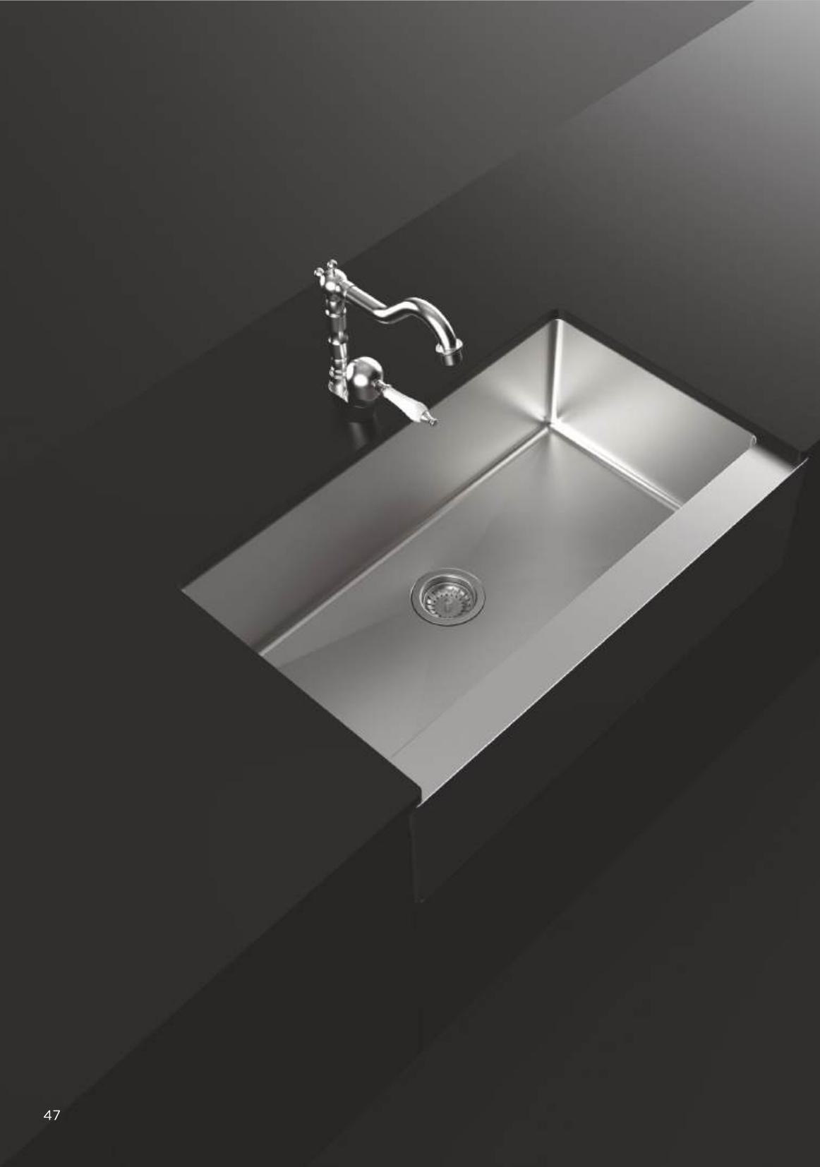 Carysil stainless steel kitchen sink with faucet