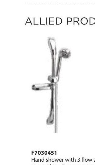 CERA hand shower with sliding rail and soap dish