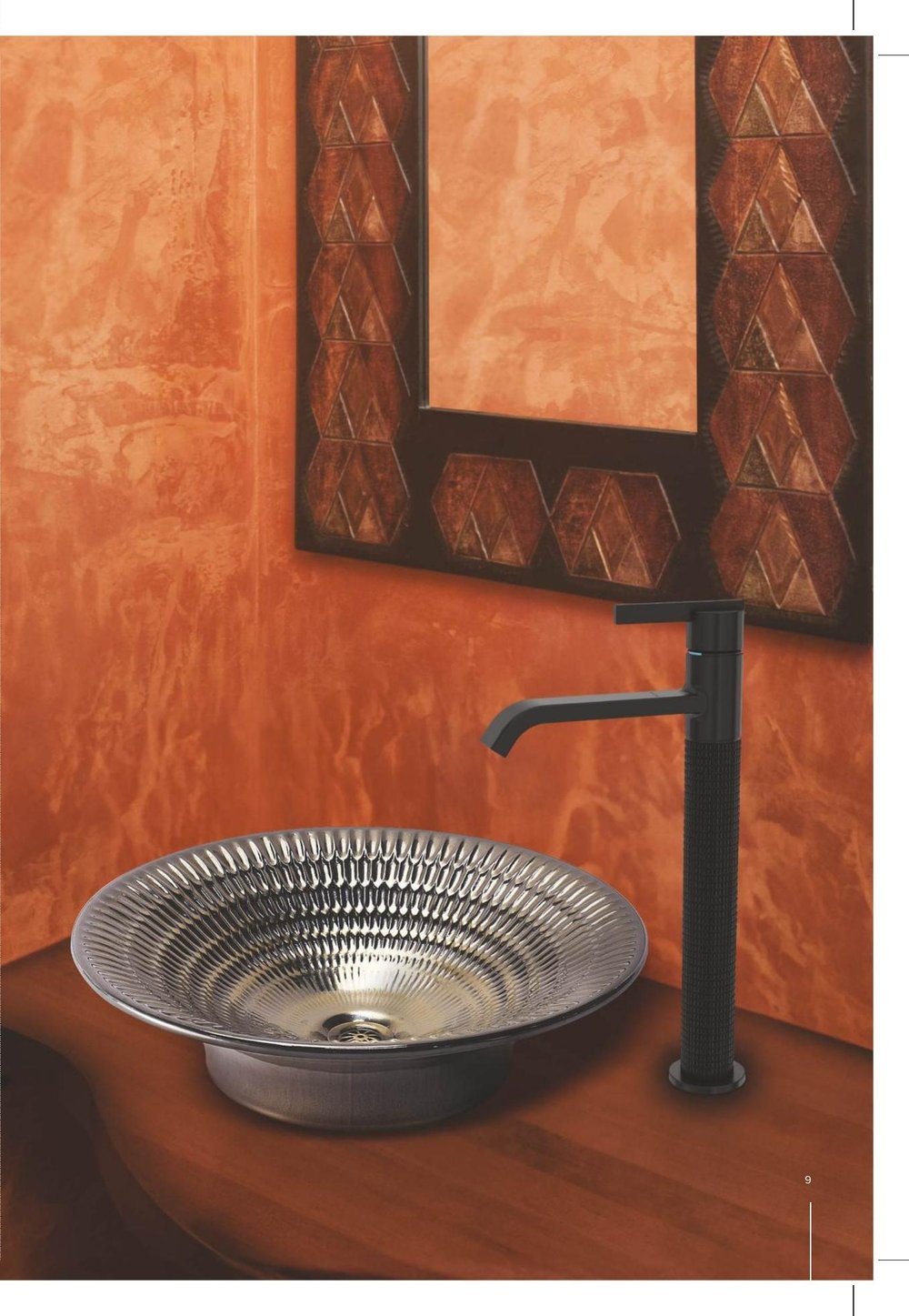 Designer basin and bath accessories
